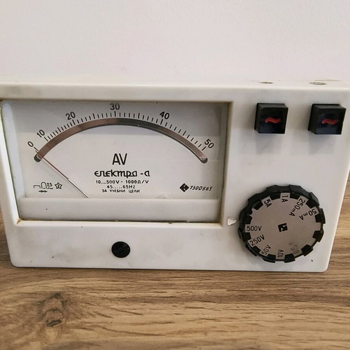 Vintage Analog AV Meter used, retro electrical tester