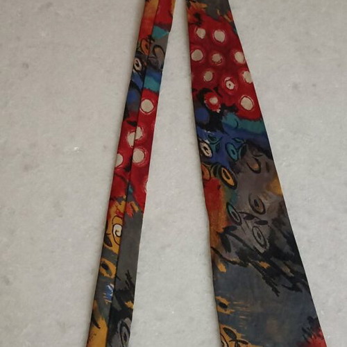 Carlo Cardini silk tie multicolored like new, 90s vintage