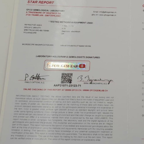 Ruby Cabochon 8.01 ct natural Mozambique with GFCO certificate