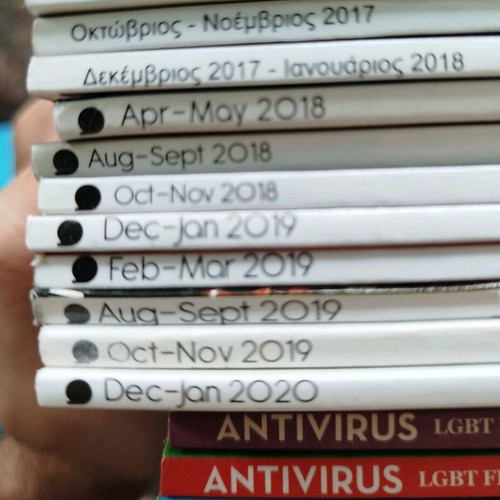 Antivirus magazine collection of 24 issues like new LGBTQ