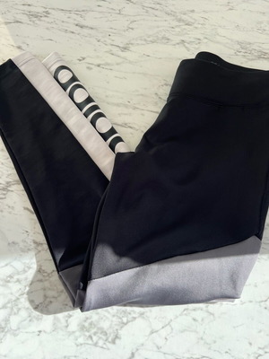 Adidas leggings used, black and gray