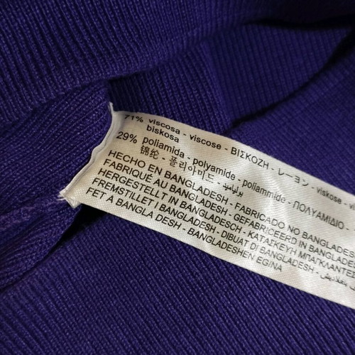 Zara crop turtleneck purple size S like new