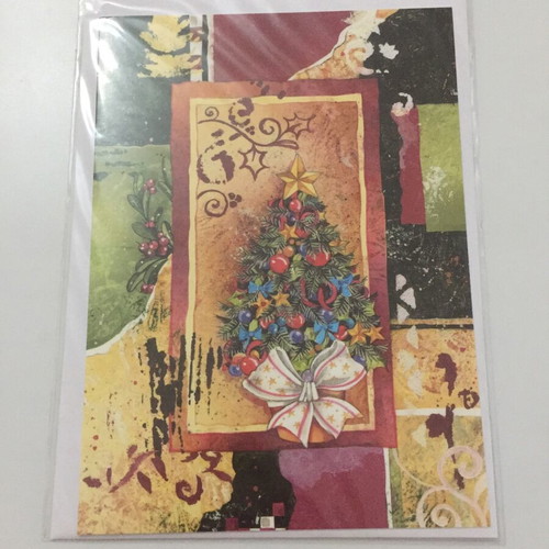 Christmas card new with envelope in sealed packaging