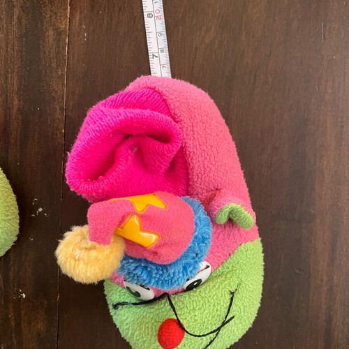 Children's slippers like new, size 22-23 with 3D happy design