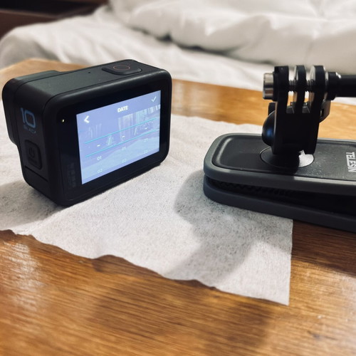 GoPro Hero 10 action camera used