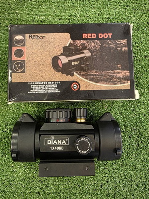 Diana 1x40RD Red Green Dot scope new with adjustable red and green dot