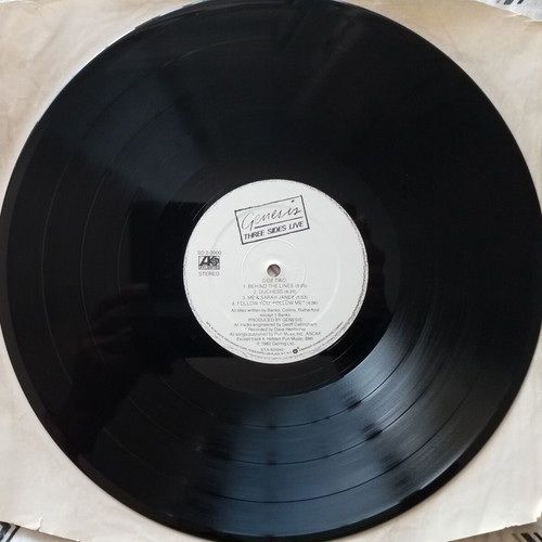 Genesis Three Sides Live vinyl album used, rock