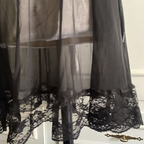 Black transparent babydoll lingerie nightdress one size new