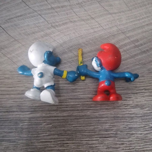 Peyo Smurfs used, two from 1981