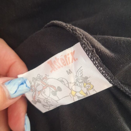 Asterix set pajama like new, black and white, size M