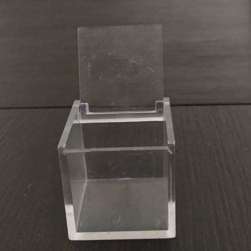 Plastic Storage Box like new, thick, 4x4x4 cm