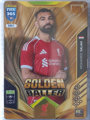 FIFA 365 2025-2026 Adrenalyn XL Golden Baller 1 κάρτα Mohamed Salah σαν καινούργιο