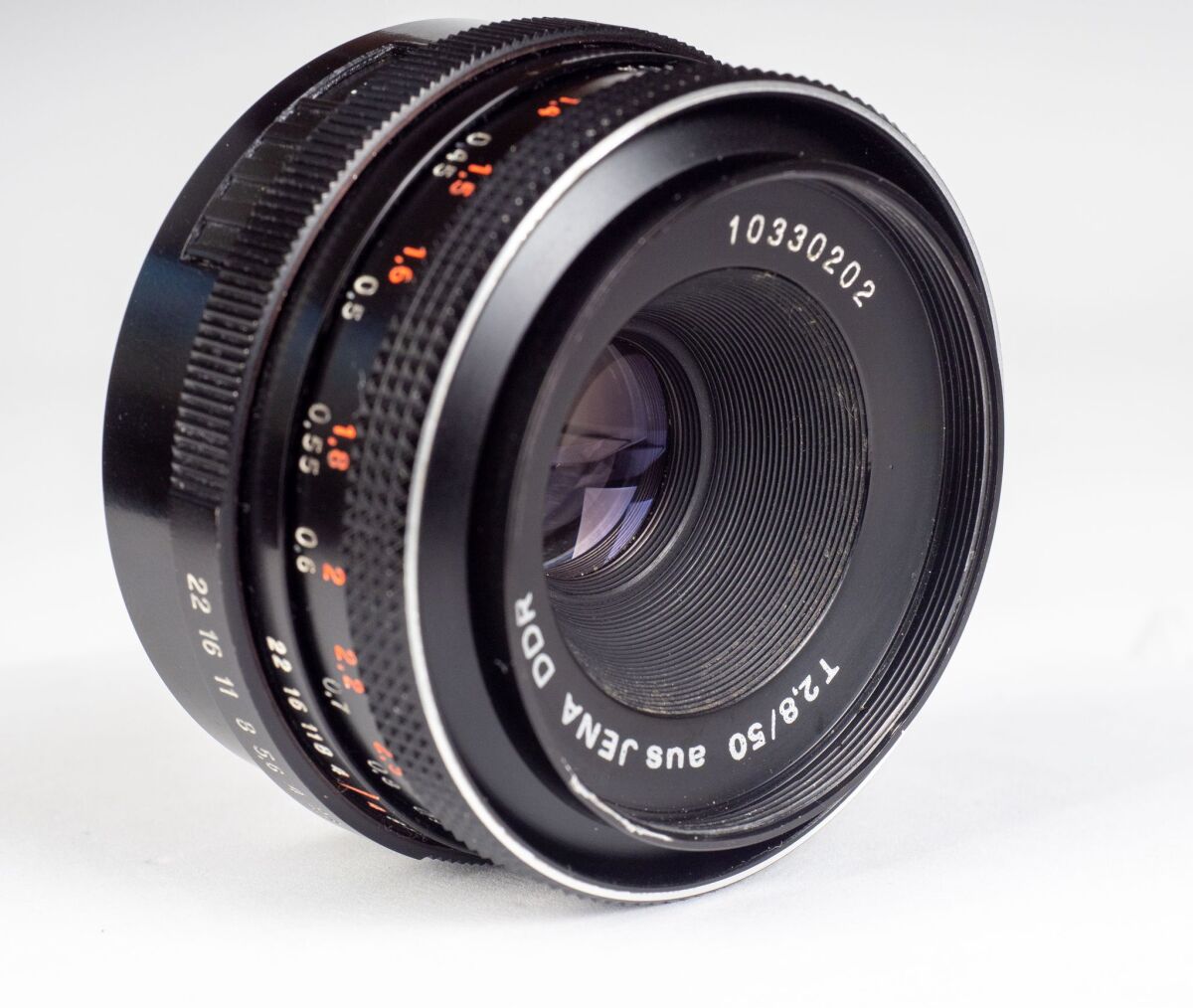 aus Jena DDR T 2.8/50 美品 MINT] Carl Zeiss Jena DDR Tessar 50mm F2.8 MF Lens For M42 w/Box