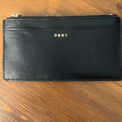 DKNY leather wallet black like new, clutch