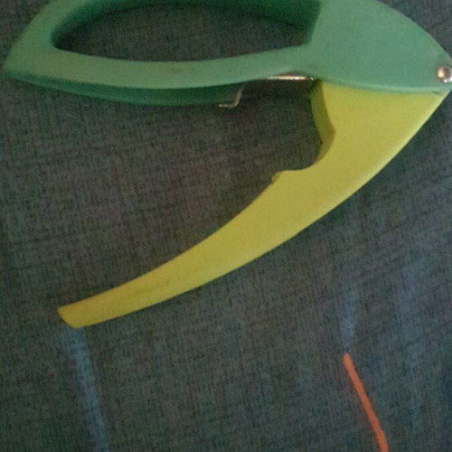 Tupperware Garlic Wonder Garlic Press like new, green