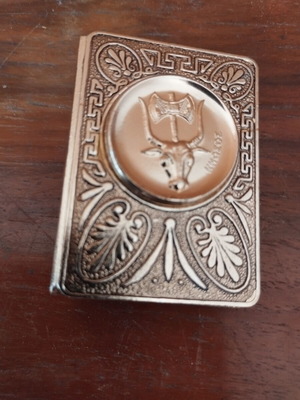 Metal match holder