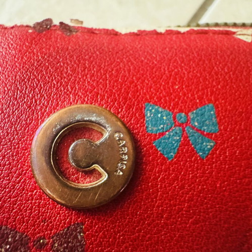 Carpisa wallet used, red