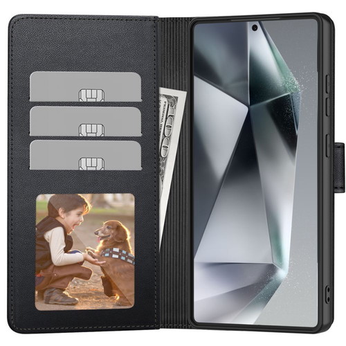 Tech-Protect Matte Wallet case for Xiaomi Redmi Note 14 4G new, black leatherette