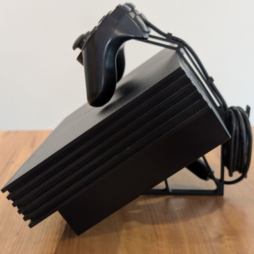 3D Printed Console and Controller Stand with Cable Management for PlayStation 2 Fat Horizontal new
