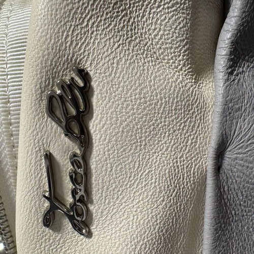 Toska blu bag and wallets set like new, white and gray