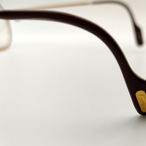 Must De Cartier Gold Santos 22kt Gold Plated glasses used