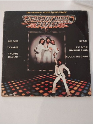 Saturday Night Fever double vinyl soundtrack, original 1977 Greek edition