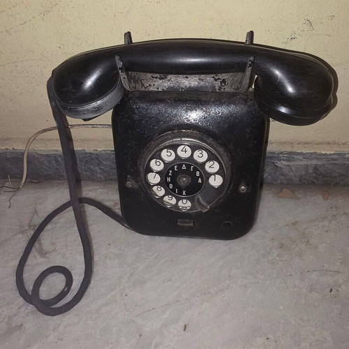 Siemens vintage wall telephone 1960s Greek edition