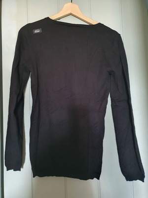 Oxbow Fine Knit V-Neck Sweater New, Size S, Black