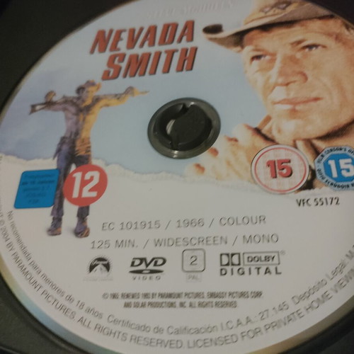 Nevada Smith DVD like new with Greek subtitles