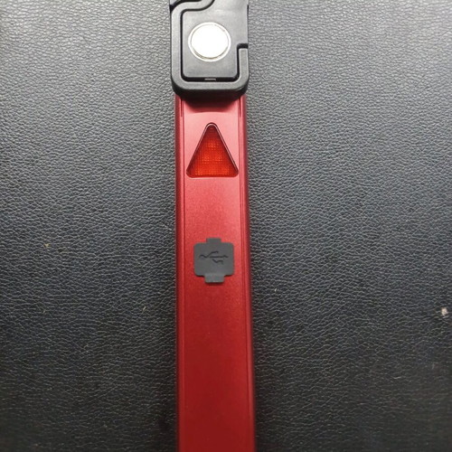 Flashlight new with battery indicator, magnet and hook