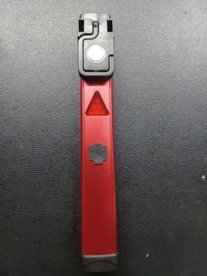 Flashlight new with battery indicator, magnet and hook