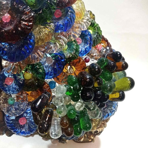 Παλιά επιτραπέζια λάμπα Murano Art Glass ιταλικής τέχνης δεκαετίας '50 σε άριστη κατάσταση