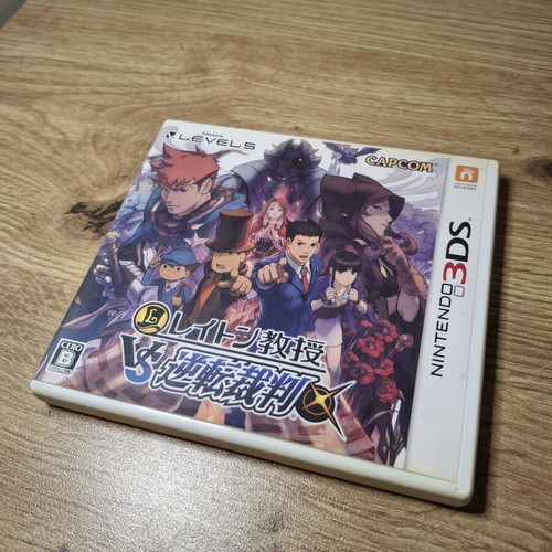 Prof. Layton vs Ace Attorney Nintendo 3DS game like new, Japanese