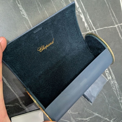 Chopard sunglasses case very large new blue with card and cloth XL