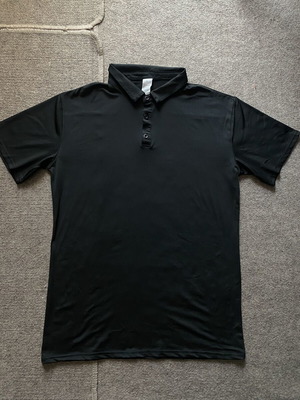 Black Polo Tee size L new, summer essential