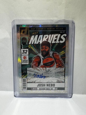 Panini Donruss Euroleague Josh Nebo Net Marvels Auto Card 2024-25 new