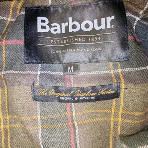 Barbour jacket like new, size M, green