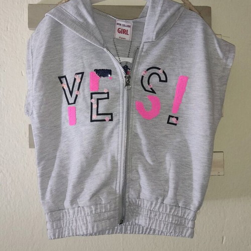 Sleeveless gray cardigan for 5 years old new