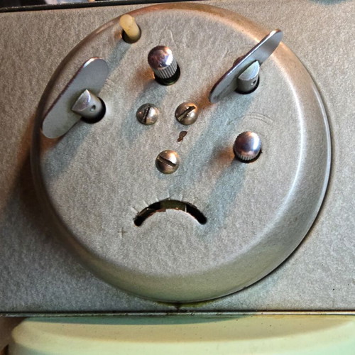 Five Rams vintage table clock, 1960s-70s, blue dial