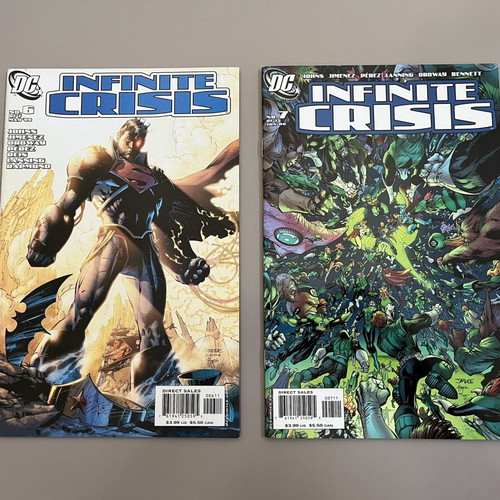 Infinite Crisis #1-7 comic set with Jim Lee covers