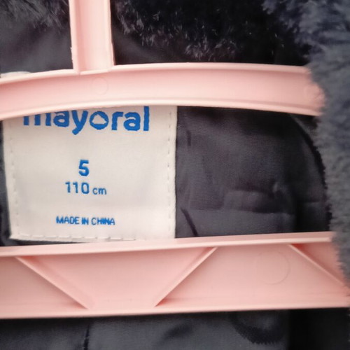 Mayoral coat new, size 110 cm, blue, girls'