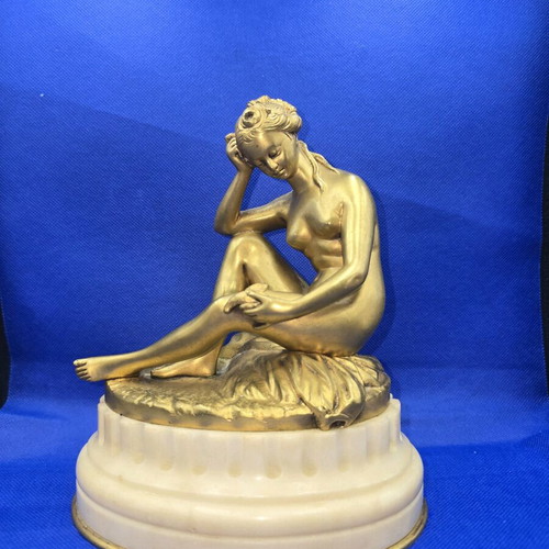 French Bronze Sculpture Falconnet 19th Century like new