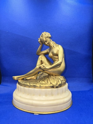 French Bronze Sculpture Falconnet 19th Century like new