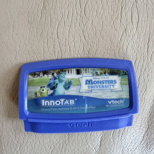 VTech InnoTab 3S educational tablet used with Monsters University game