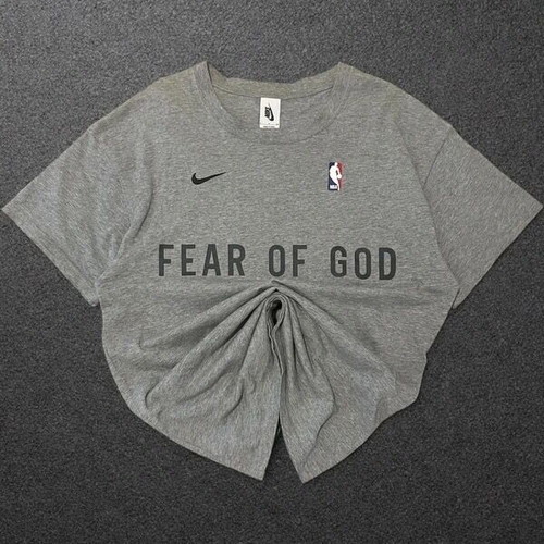Nike x Fear of God NBA Warm Up T-Shirt L like new, grey heather