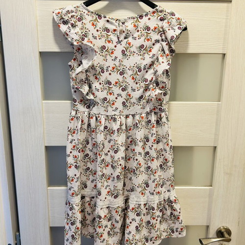 Girls' dress and pants set like new, colorful, sizes 140-158 cm