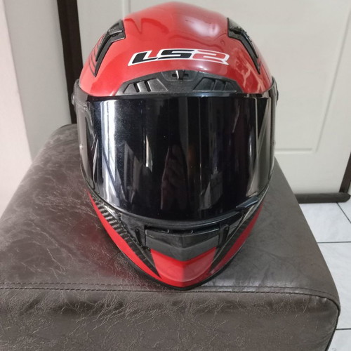 LS2 FF385 C1 Carbon helmet used, small size, carbon fiber
