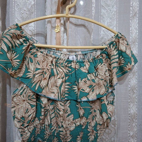 Defox Summer Set cotton crop top and maxi skirt like new