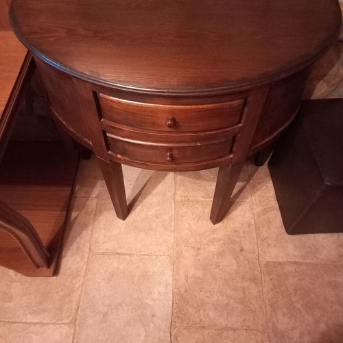 Small office furniture drawer unit used, teak wood