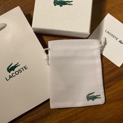Lacoste black stainless steel bracelet, adjustable 20cm